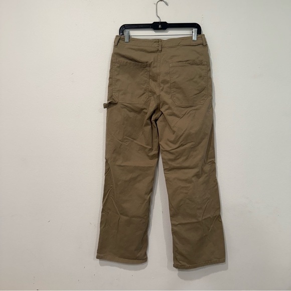 Current/Elliott The Painter Wide Leg Jeans in Khaki 30 - Picture 6 of 6
